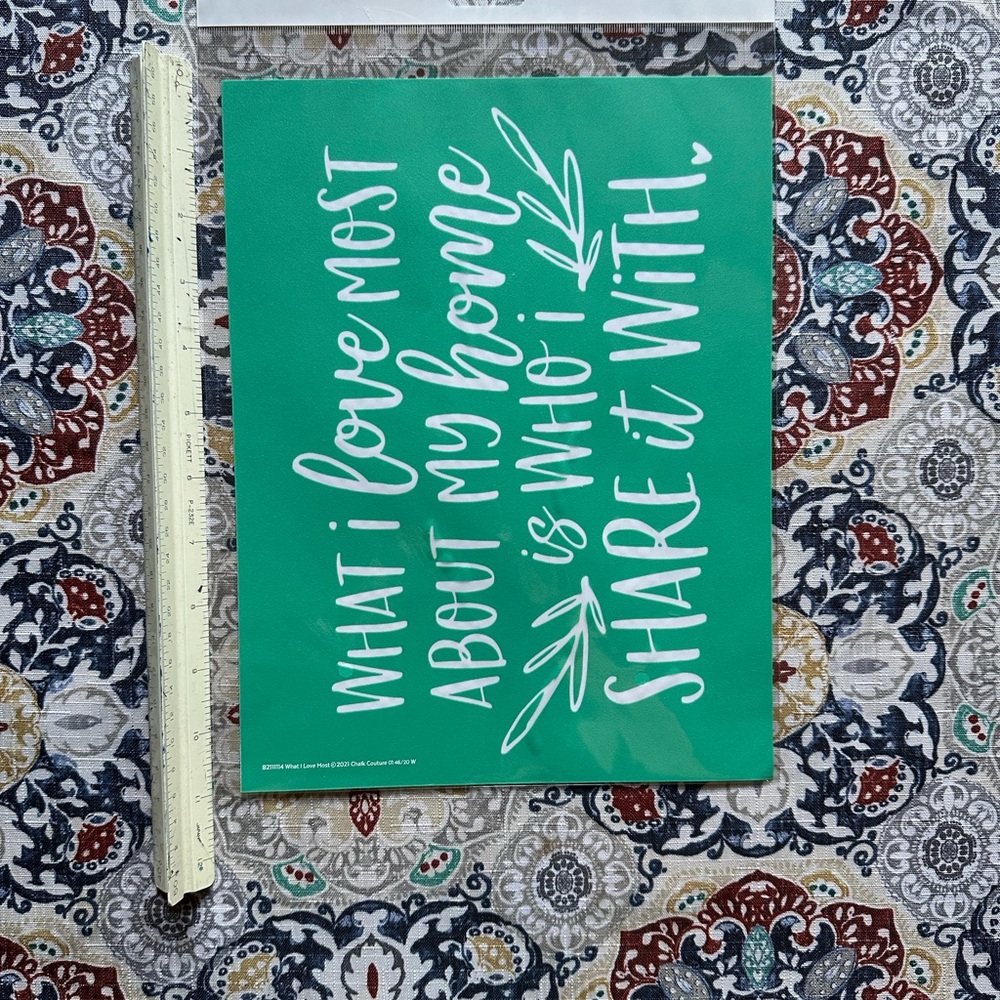 Chalk Couture Transfer-What I Love Most
